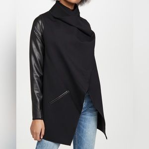 Spanx faux leather convertible jacket